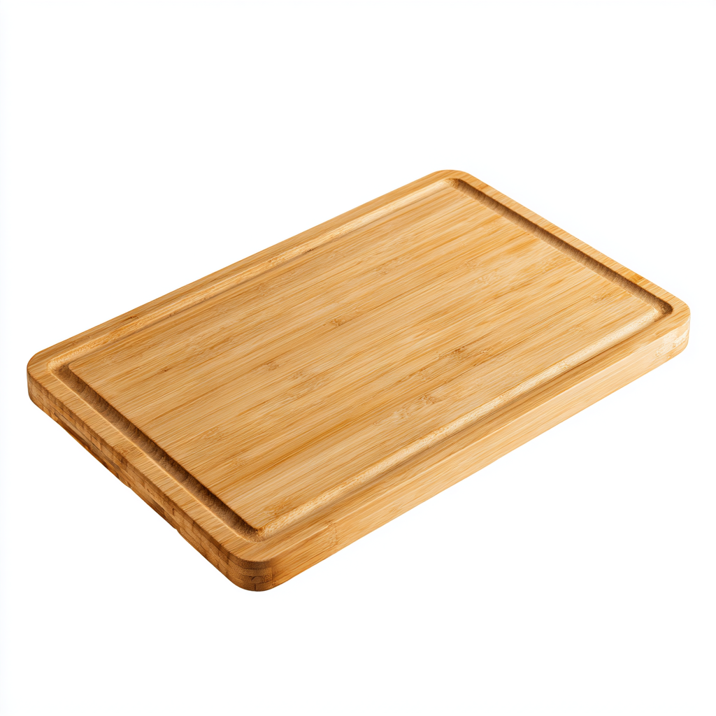 Chefpure Organic Bamboo Cutting Board with Deep Juice Grooves for Kitchen