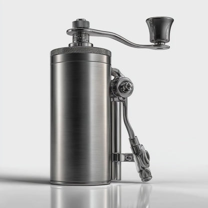 Chefpure Stainless Steel Manual Coffee Grinder with Adjustable Ceramic Burr